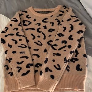 Size large cheetah sweater